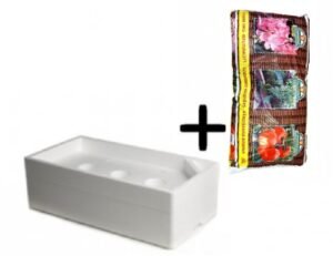 Laistymo dėžė LUX ir auginimo maišas KOMPLEKTAS