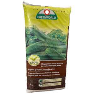 Organinis dirvožemis agurkams ir žolelėms 18L